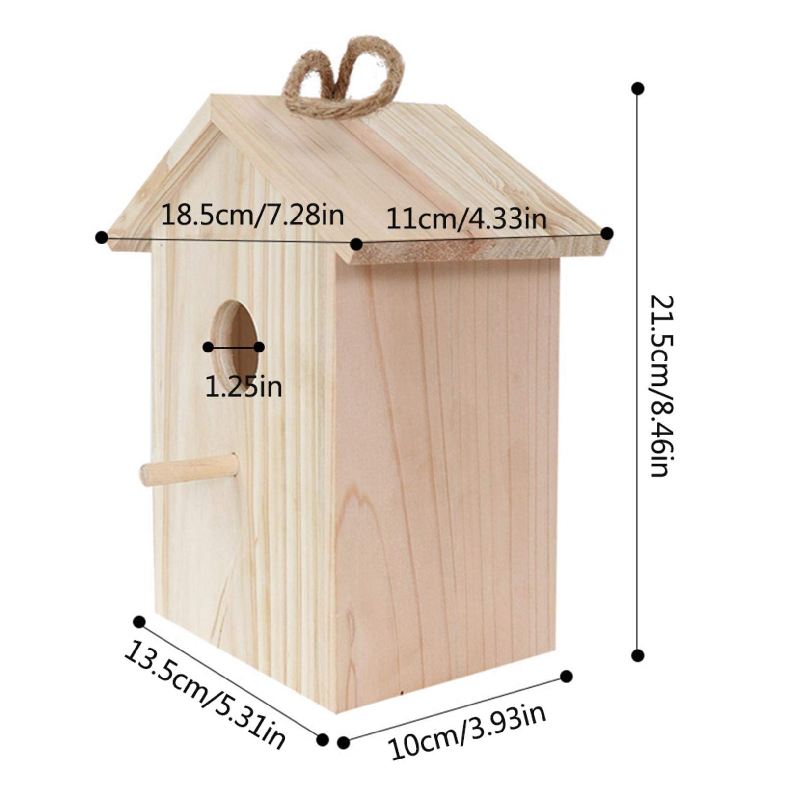 Amazon.co.jp: PUERI バードハウス 鳥小屋 巣箱 木製 野鳥用巣箱